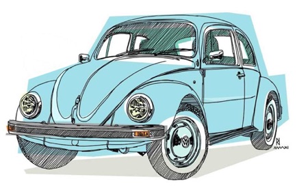 Classic VW Beetle Sketch