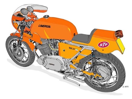 Laverda Motorcycle Sketch