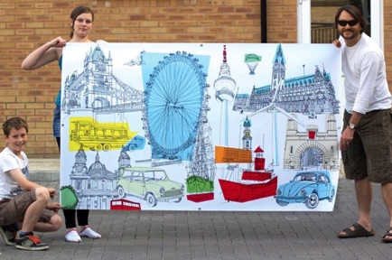 London and Hamburg Mural Scale