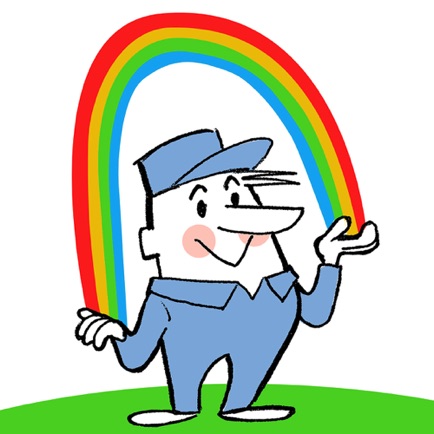 Rainbow Guy Cartoon