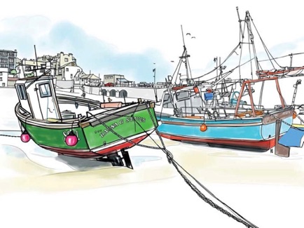 Fishing Boats Sketch