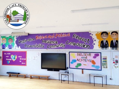 Colnbrook Primary
School Hall Mural 2
