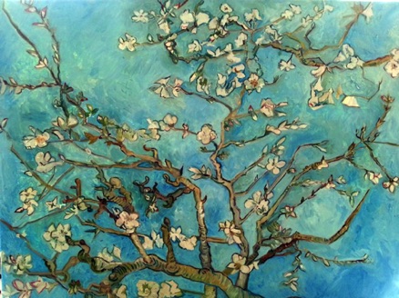 Almond Blossom after Vincent Van Gogh Oil on Canvas