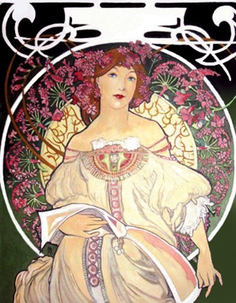 Art-Nouveau Woman
after Alfons Mucha