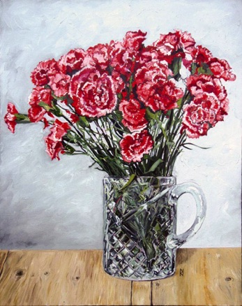 Carnation Flowers
Oil on Canvas