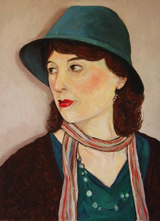 Portrait of Woman in Green Hat
Oil on Board