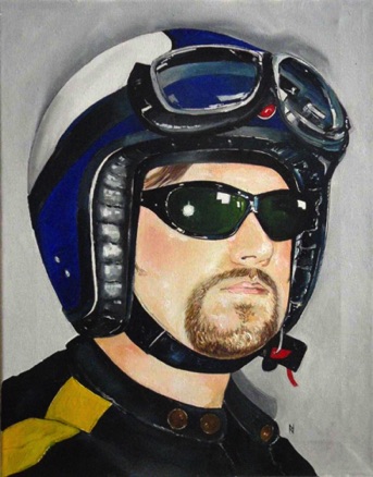 Self-portrait with Helmet
Oil on Canvas