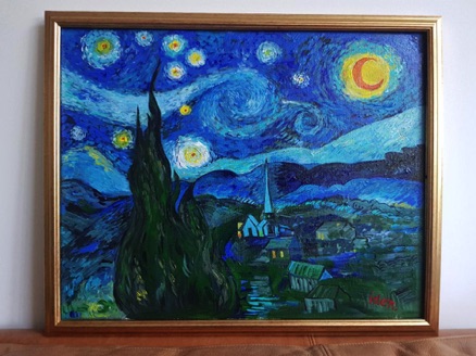 Starry Night after Vincent Van Gogh
Acrylic on Canvas