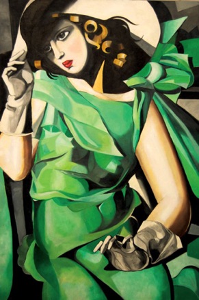 Woman in Green after Tamara de Lempicka
Oil on Board